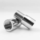 Fossa Brass 2 - INCH Extension Nipple, 2 - Piece (Silver) - Fossa Home